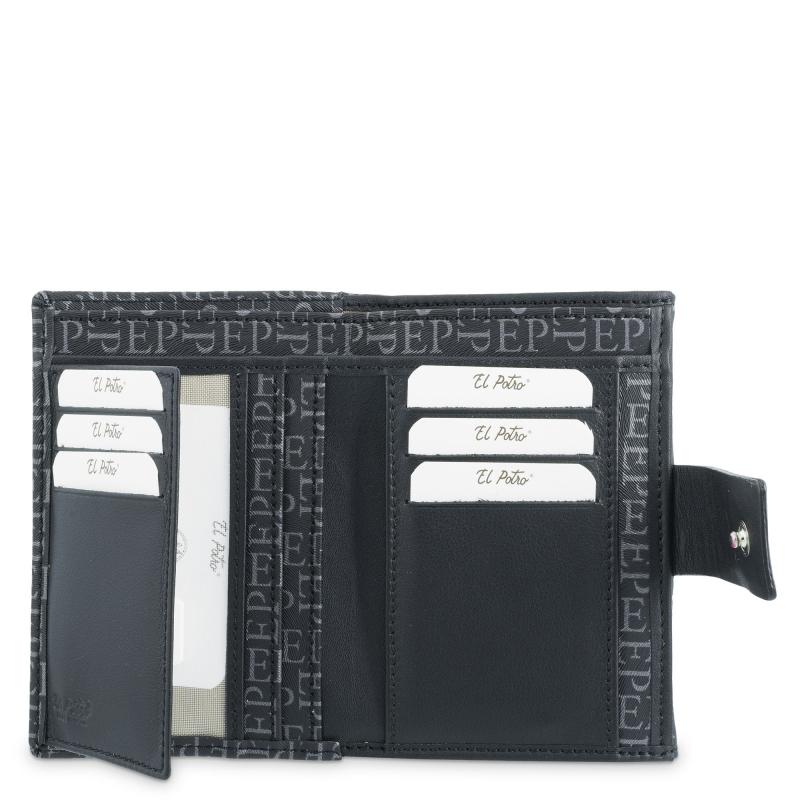 El potro Cartera mujer color negro insignia-El Potro Ventas relámpago