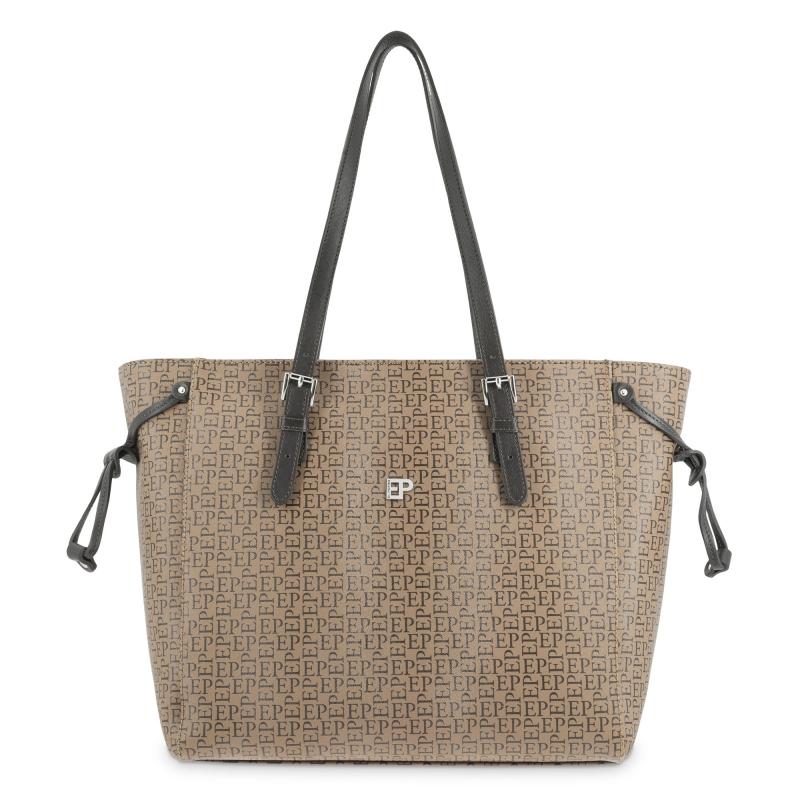 El potro Bolso shopping color moca-EL POTRO