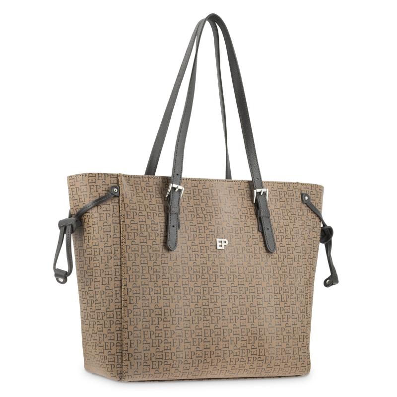 El potro Bolso shopping color moca-EL POTRO Mejor oferta