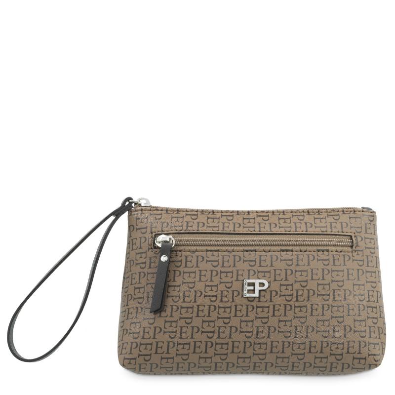 El potro Bolsa de mano color moca insignia-El Potro