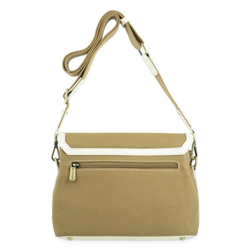 El potro Bolso bandolera solapa marrón ivory - EL POTRO Superdescuento