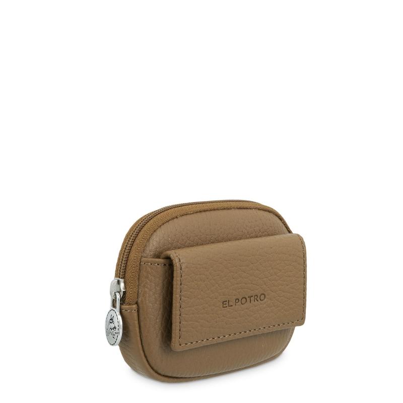 El potro Monedero mujer en piel vacuno color cuero - Floater Limitado a 3 días