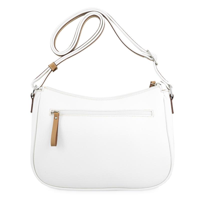 El potro Bolso góndola 3 cremalleras de mujer color blanco- Base En oferta
