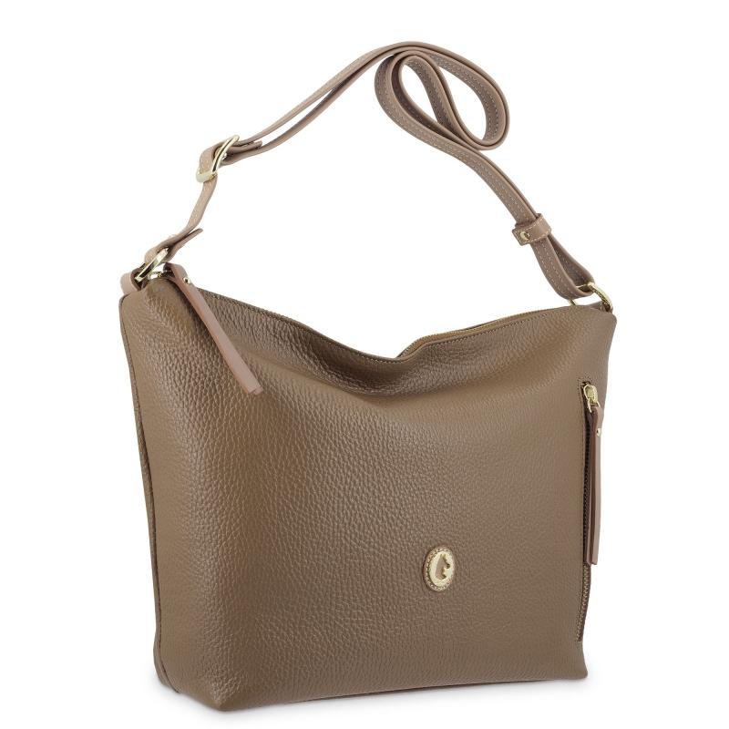 El potro Bolso Hobo de mujer en piel vacuno color cuero - Oasis 2025