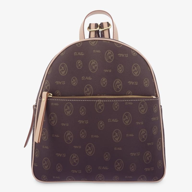 El potro Mochila mediana de color marrón-EL POTRO