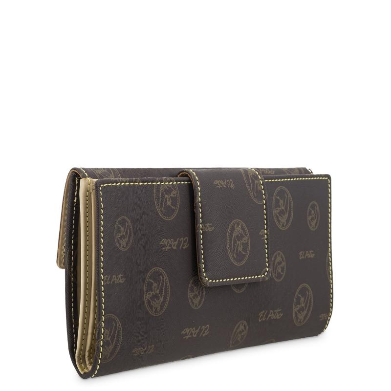 El potro Cartera grande mujer en lona y piel vacuno color marrón - Vintage COMPRAR AHORA