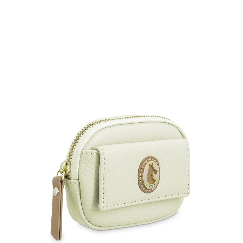 El potro Monedero con solapa mujer en piel vacuno color beige -Oasis Ahorra y exporta