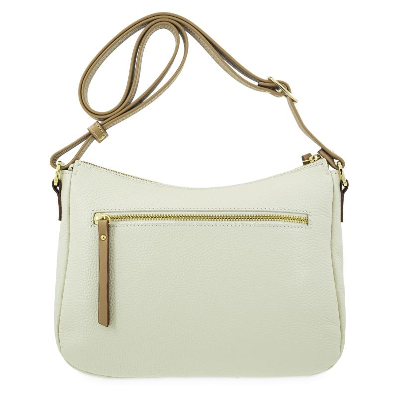 El potro Bolso bandolera de mujer en piel vacuno color beige - Oasis Libre de impuestos