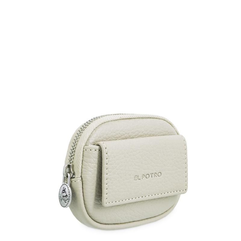 El potro Monedero mujer en piel vacuno color beige - I R I S Descuentos del mes