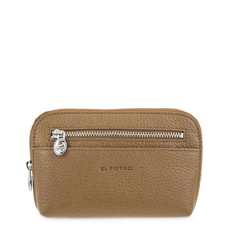 El potro Bolsa de mano mediana de mujer en piel vacuno color cuero - I R I S Última moda