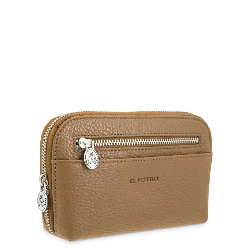 El potro Bolsa de mano mediana de mujer en piel vacuno color cuero - I R I S Última moda