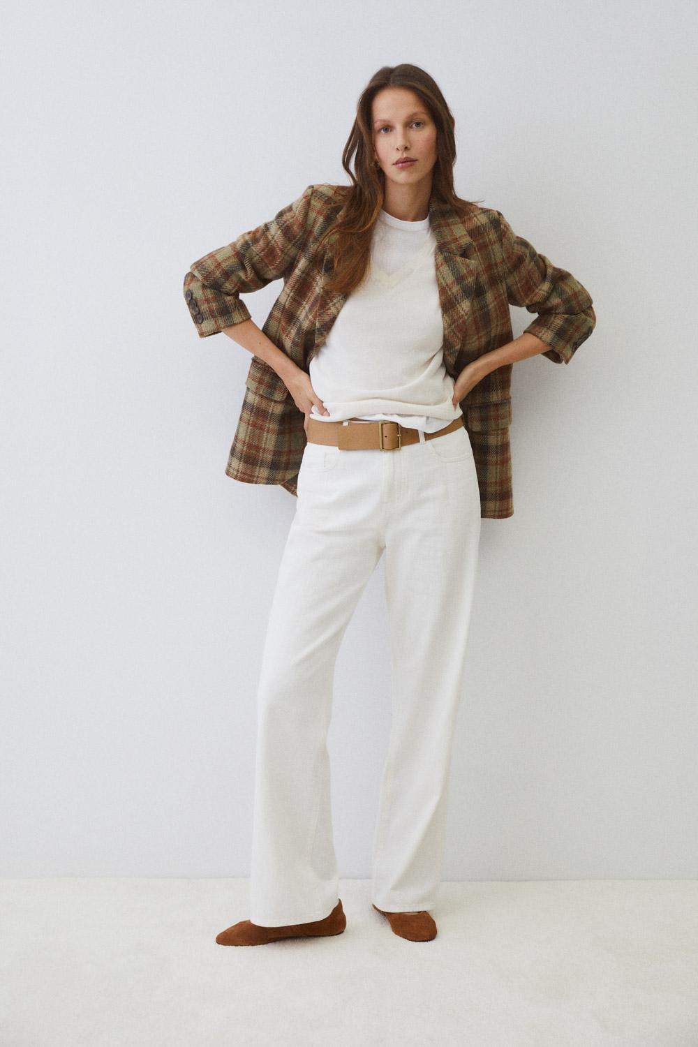 Eseoese BLAZER LANA MANTECO SHETLAND Oferta exclusiva