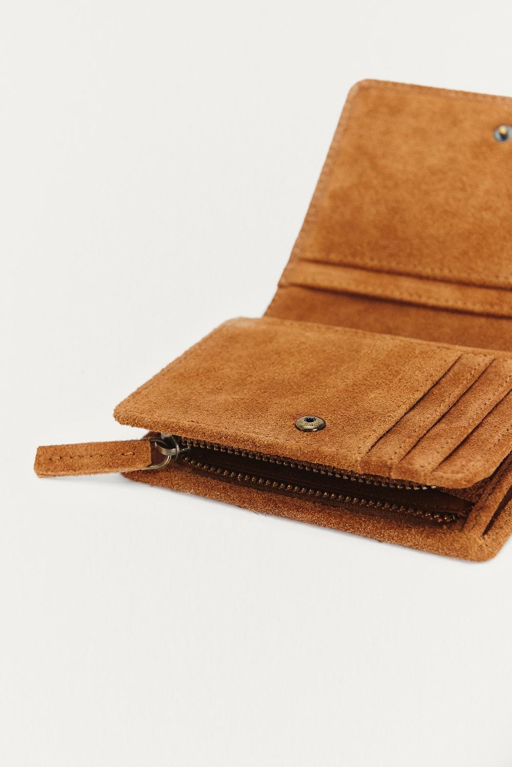 Eseoese CARTERA PIEL SUEDE Promoción por tiempo limitado