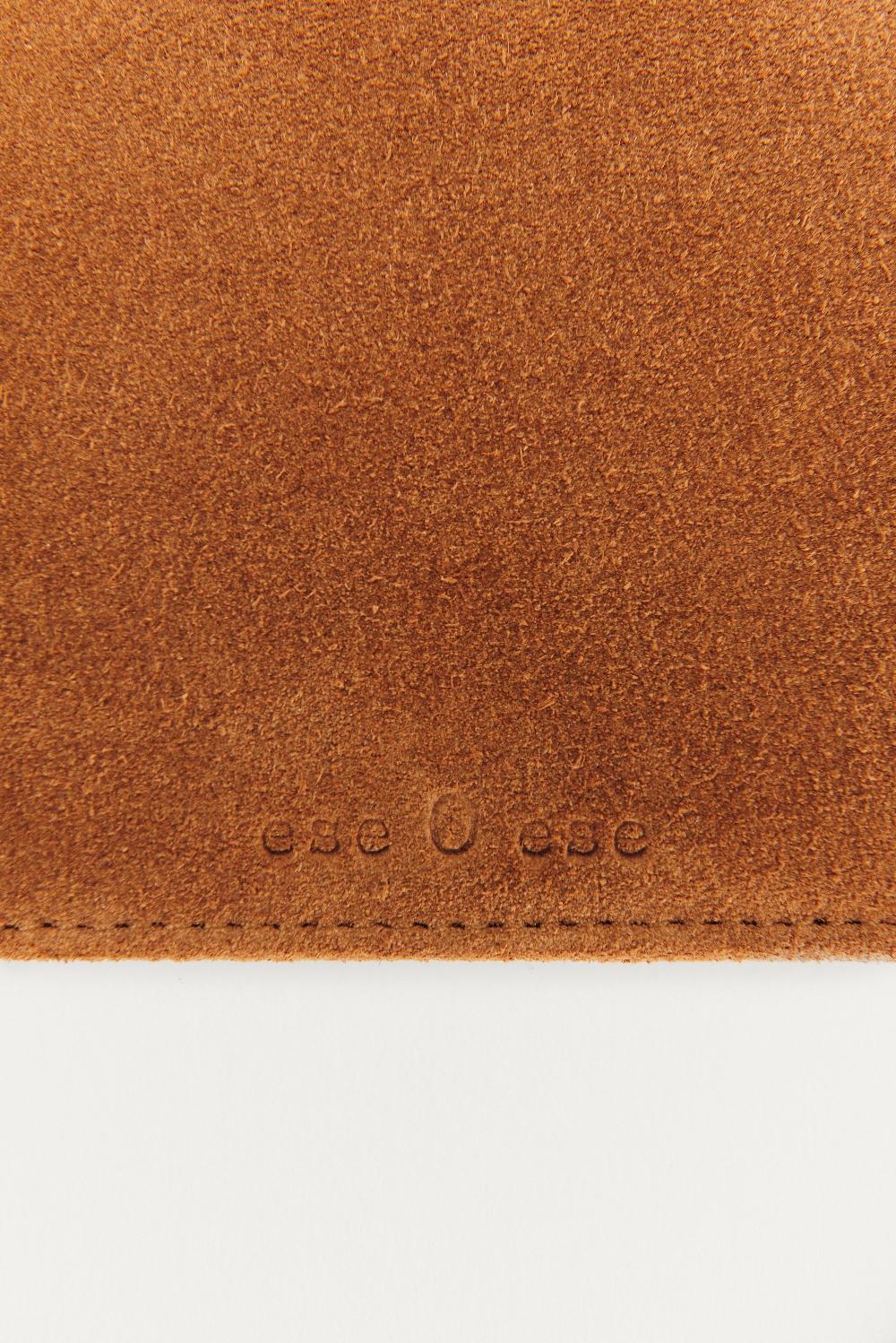 Eseoese CARTERA PIEL SUEDE Promoción por tiempo limitado