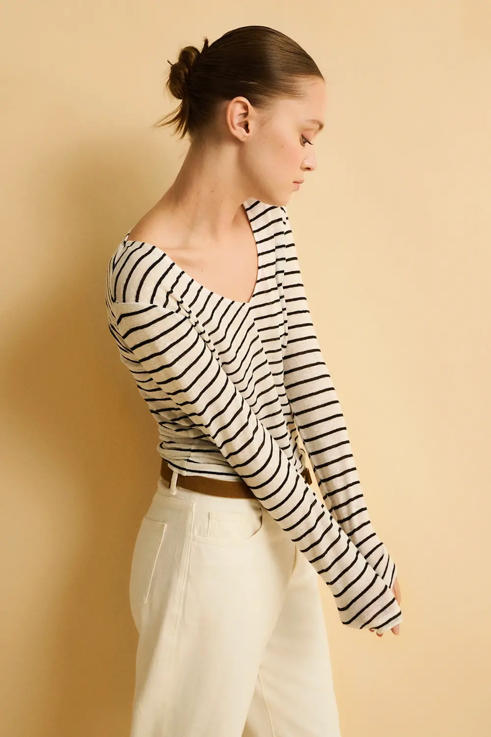 Eseoese CAMISETA LINO LINEN STRIPES Precio ultrabajo