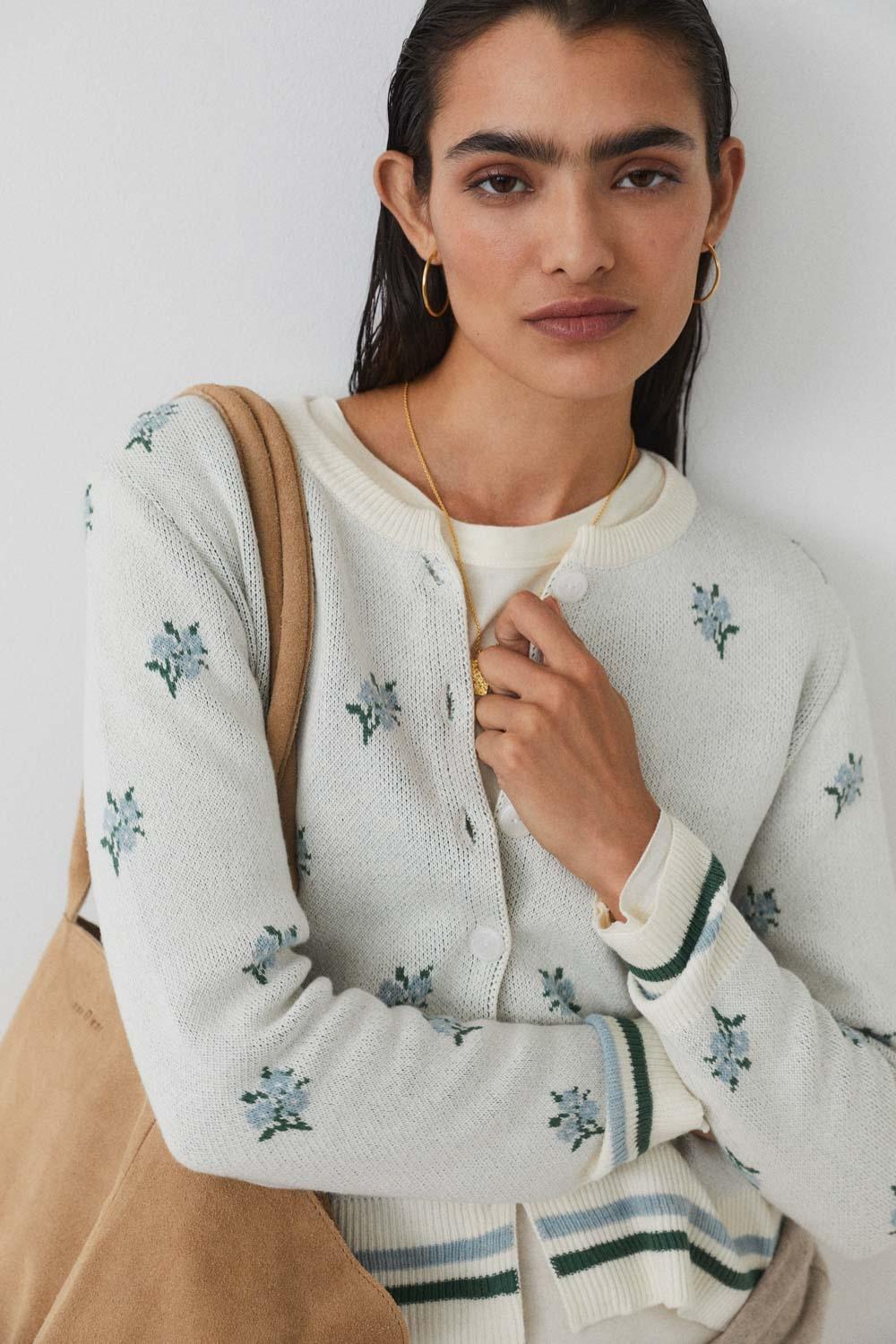 Eseoese CÁRDIGAN JACQUARD RENOIR Precio de fábrica