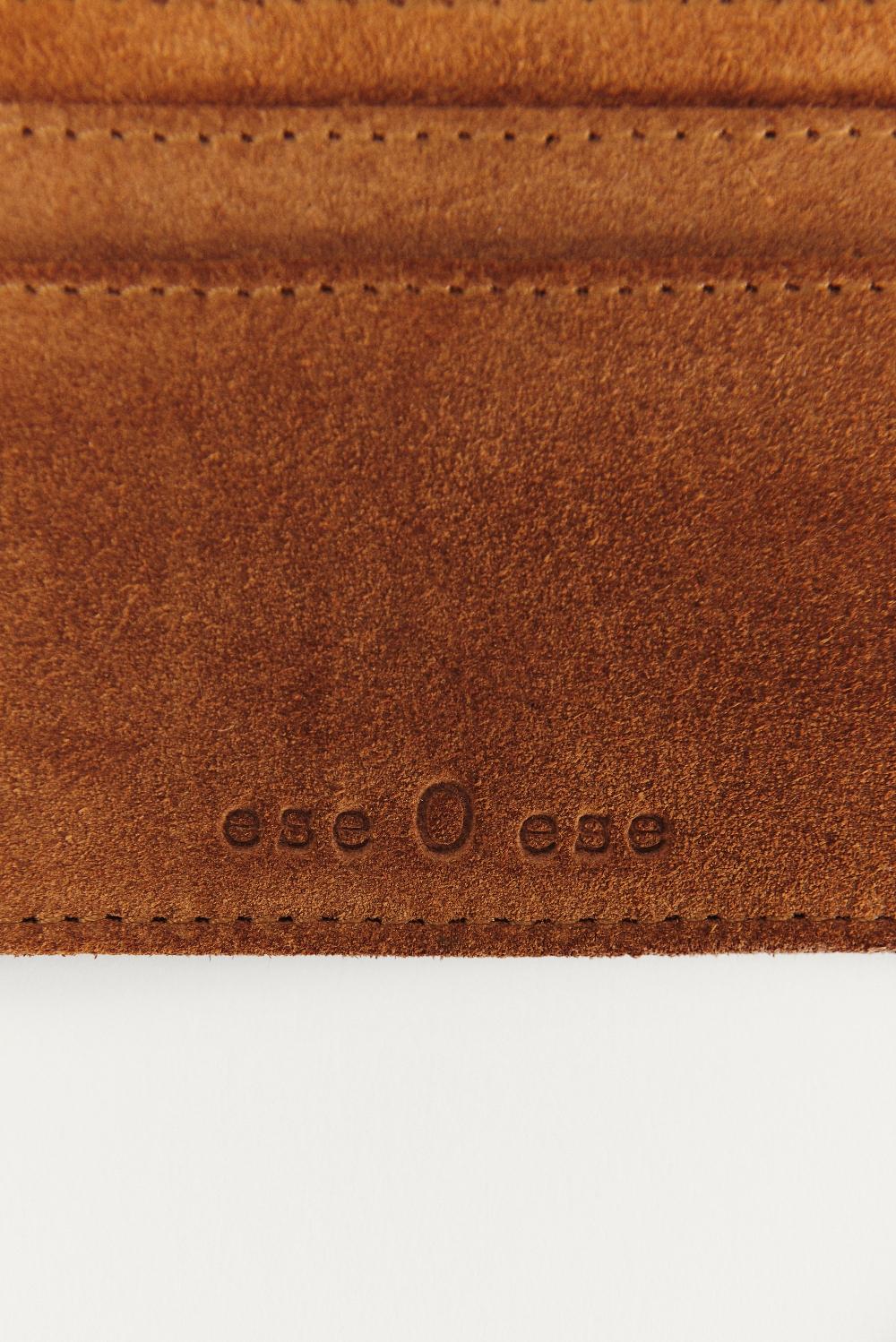 Eseoese TARJETERO PIEL SUEDE Grandes ahorros