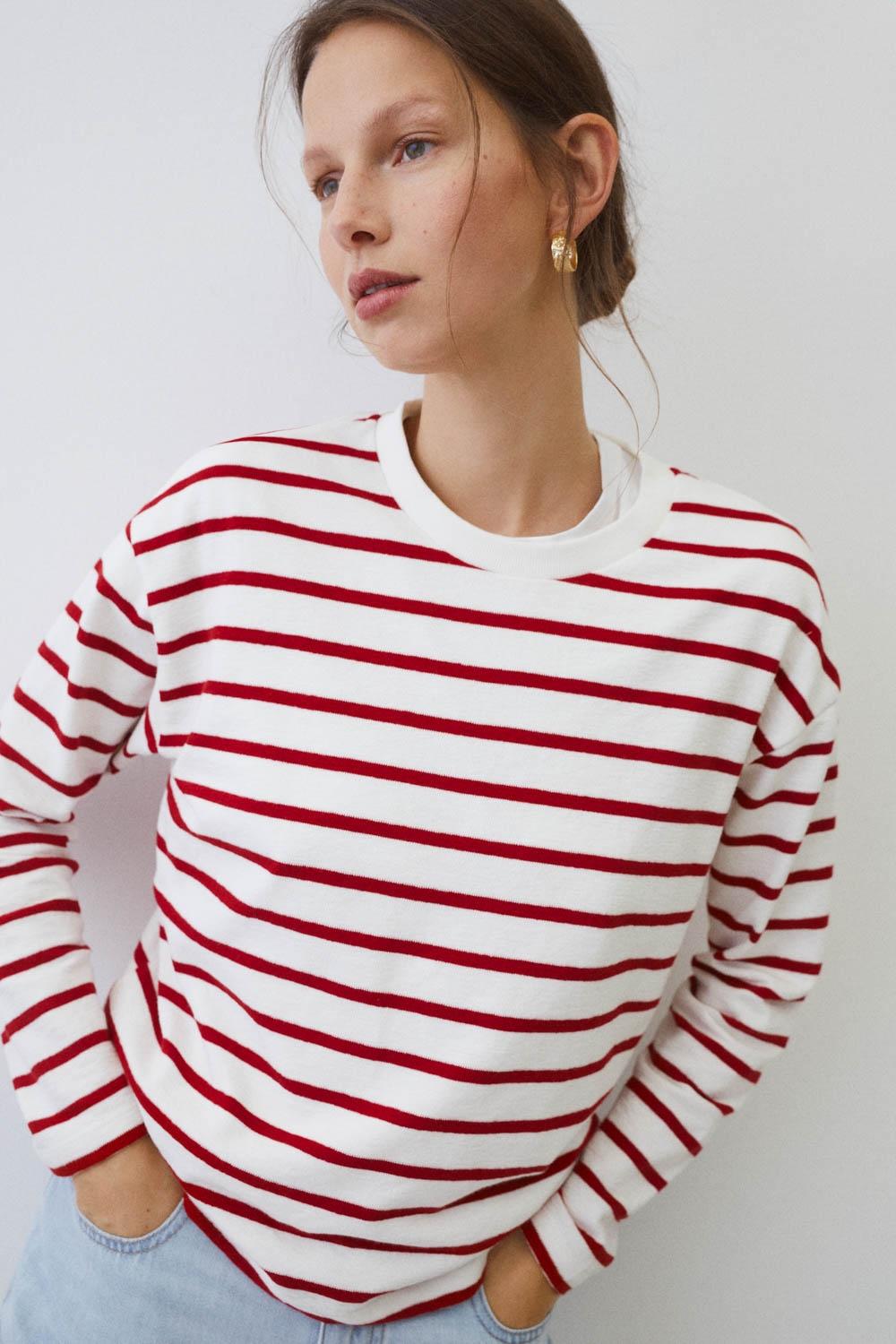 Eseoese SUDADERA ALGODÓN STRIPES