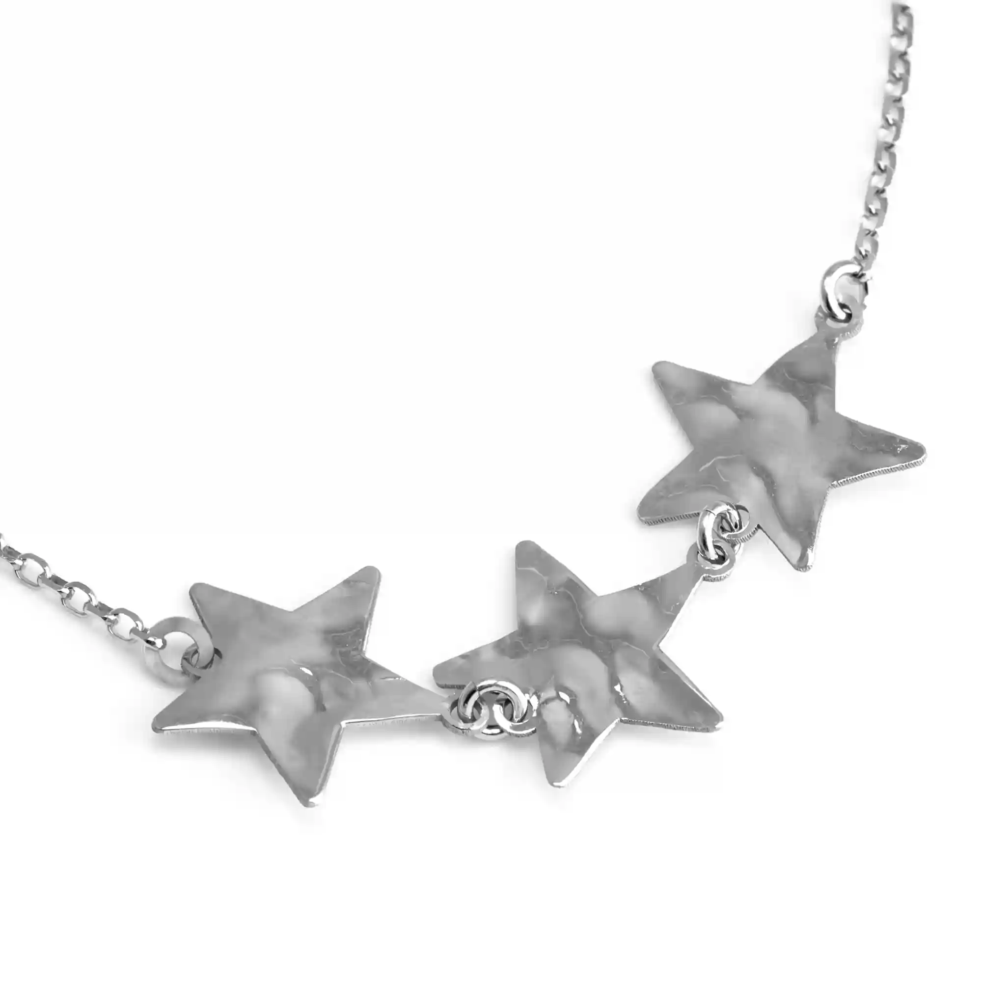 Firenze artegiani Pulsera de Plata de Ley 925 con tres estrellas En oferta