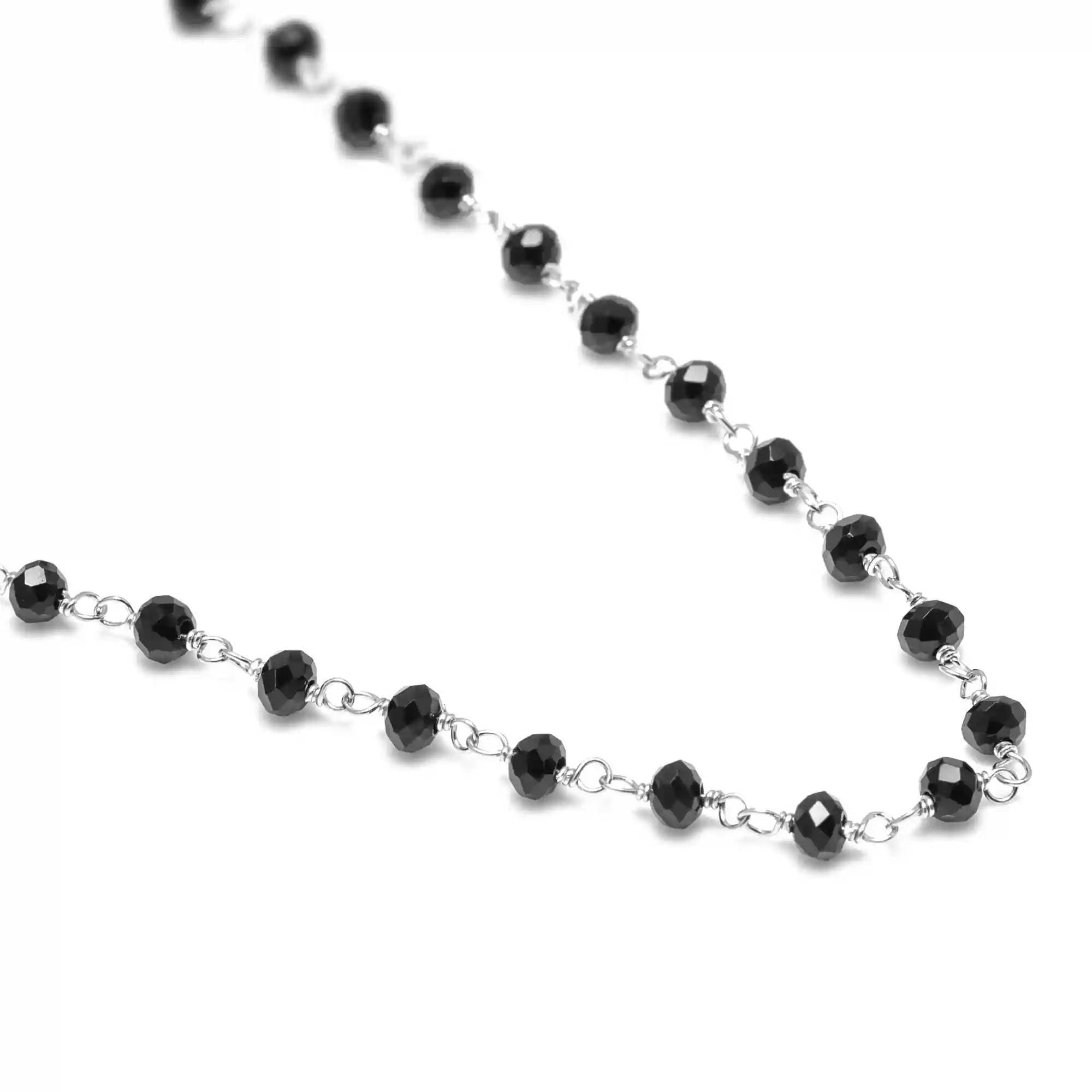 Firenze artegiani Cadena de Plata de Ley 925 con bolitas de piedta natural Descuento por venta flash
