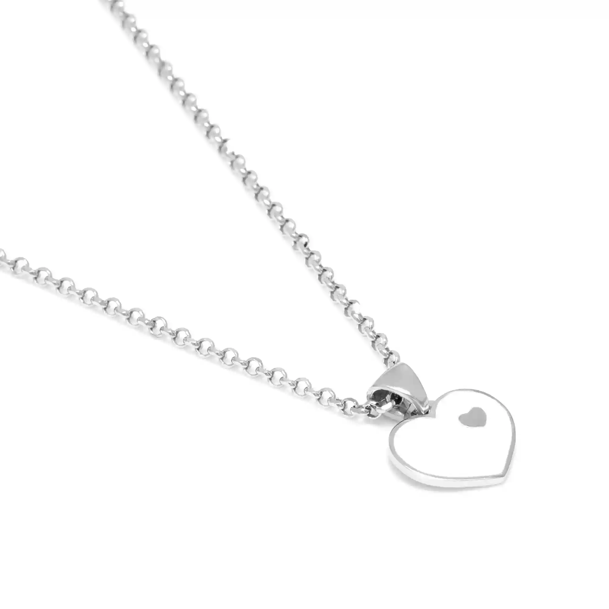 Firenze artegiani Cadena de Plata de Ley 925 con colgante en forma de corazón Ofertas de temporada