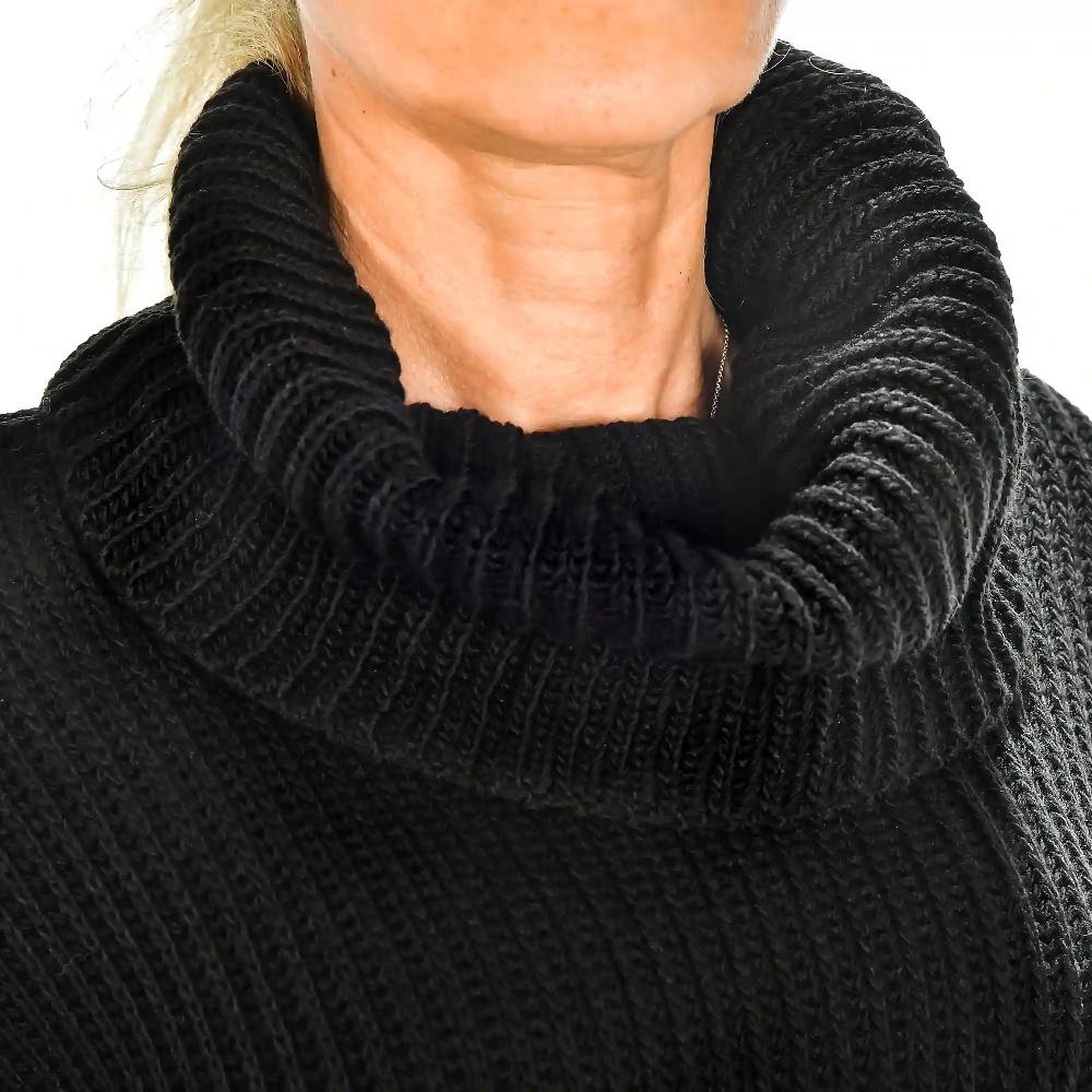Firenze artegiani Vestido cuello vuelto talla única. Made in Italy Ofertas especiales