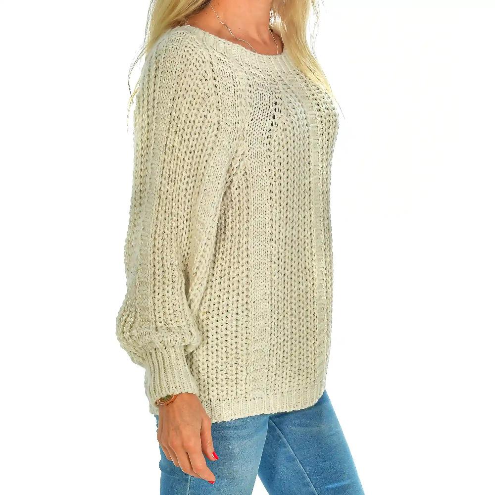Firenze artegiani Jersey de cuello redondo oversized talla única. Made in Italy Rebajas de fin de temporada