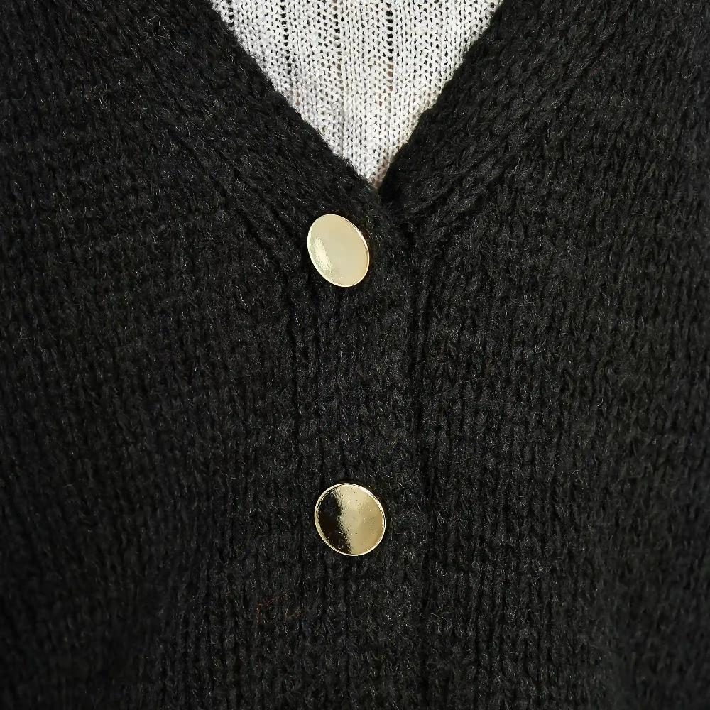 Firenze artegiani Cárdigan corto de 4 botones talla única. Made in Italy Devoluciones gratuitas