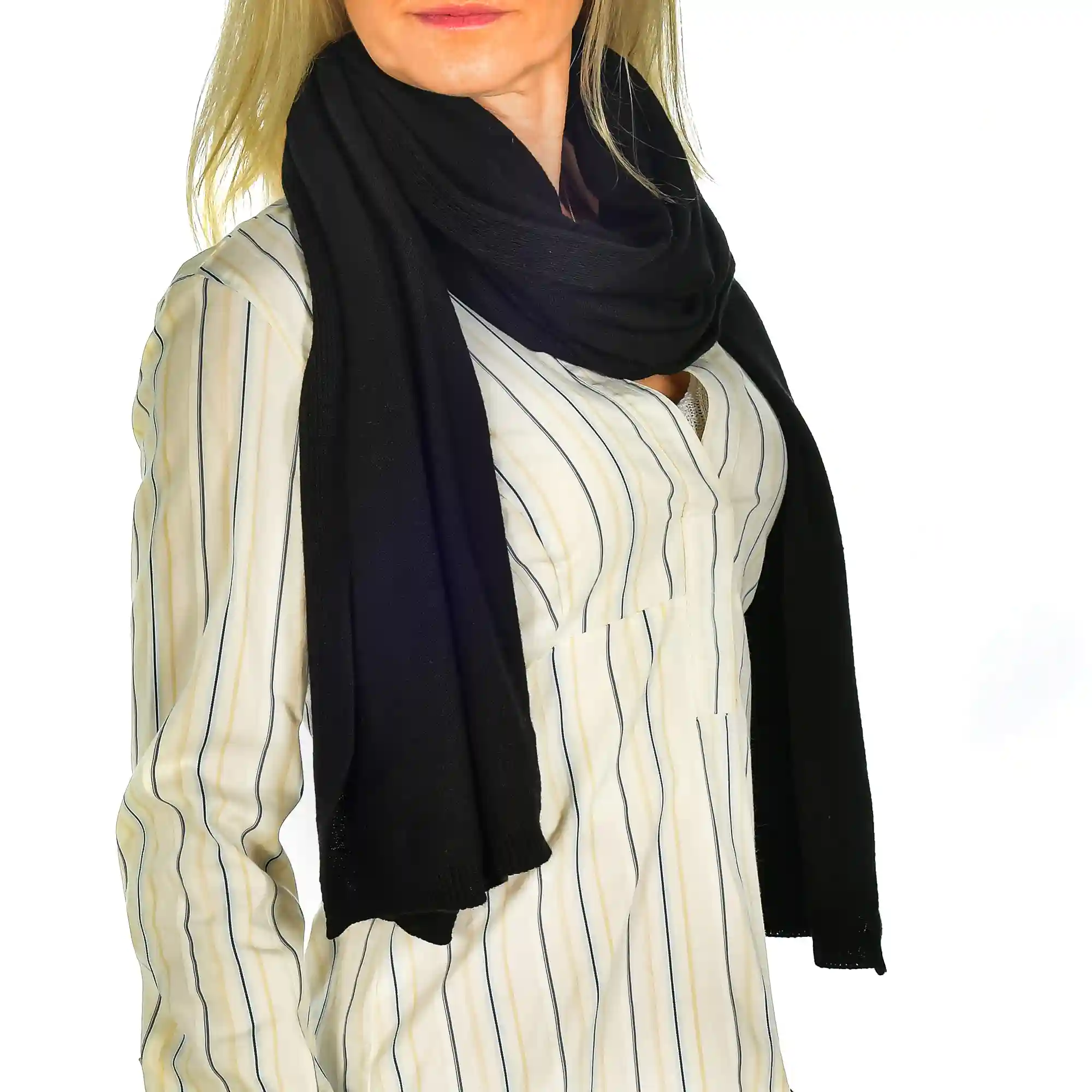 Firenze artegiani Bufanda eco-cachemir monocolor. Made in Italy Outlet online