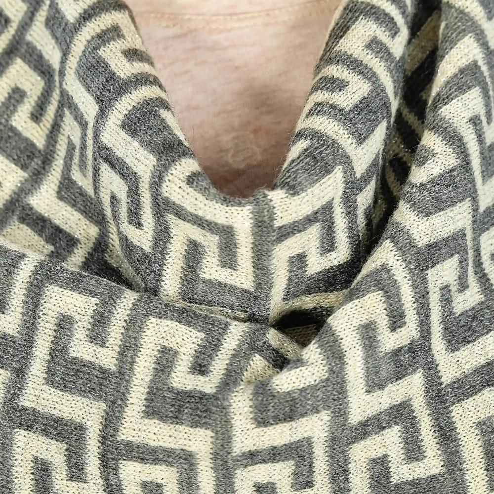 Firenze artegiani Capa diseño greca tejido talla única. Made in Italy Ventas relámpago
