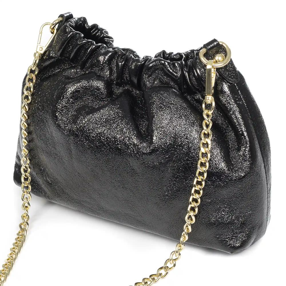 Firenze artegiani Ascea bolso bandolera piel auténtica laminado con correa metal COMPRAR AHORA