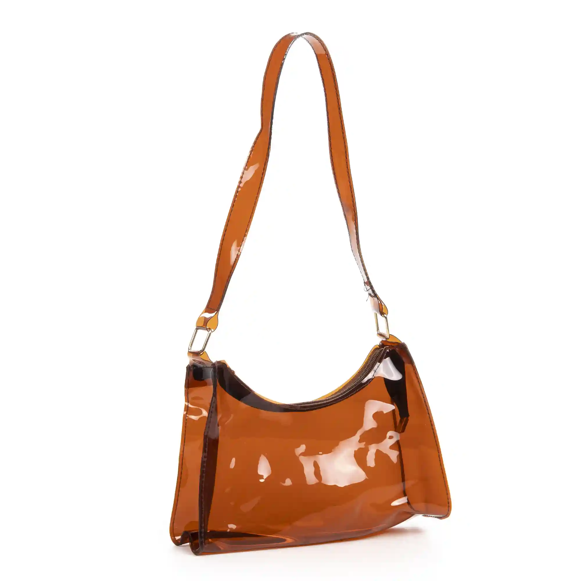 Firenze artegiani Zeri bolso de hombro de PVC transparente Liquidación