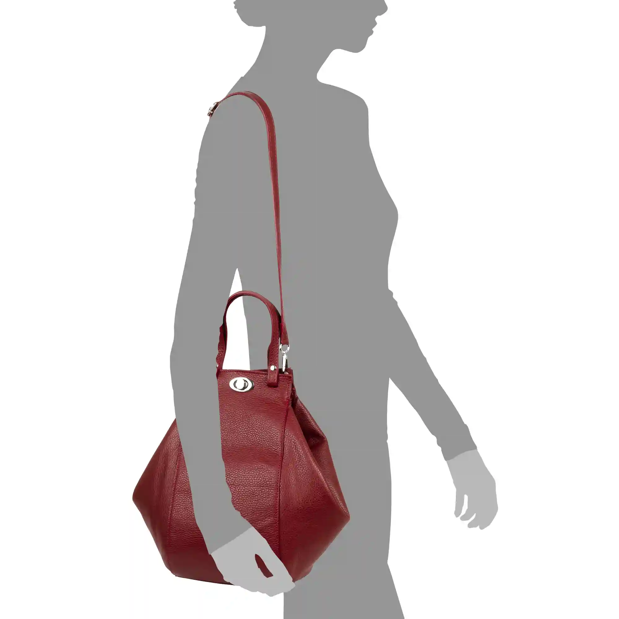 Firenze artegiani Giusta Bolso de hombro Mujer. Piel auténtica Dollaro Precios de Black Friday