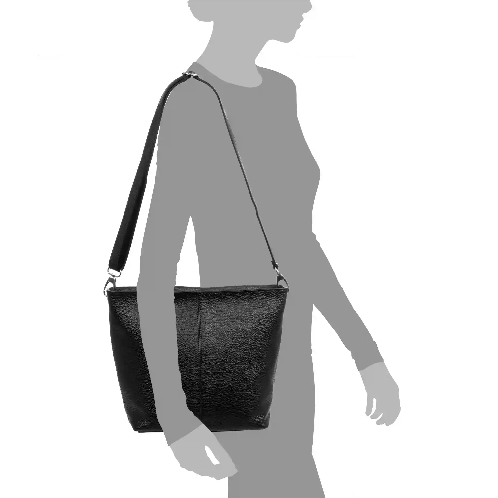 Firenze artegiani Apricale bolso de hombro mujer. Piel auténtica acabado Dollaro Descuentos del mes