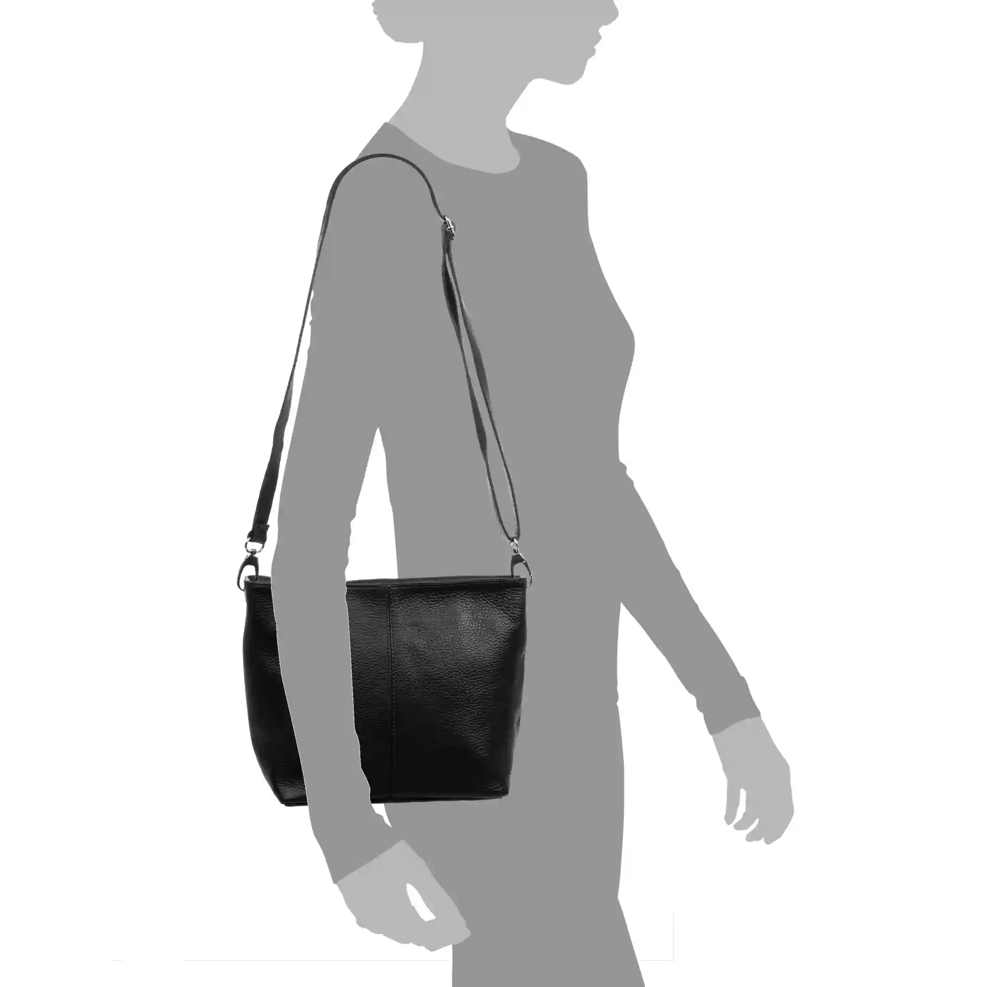Firenze artegiani Appiano bolso de hombro mujer. Piel auténtica acabado Dollaro Oferta exclusiva