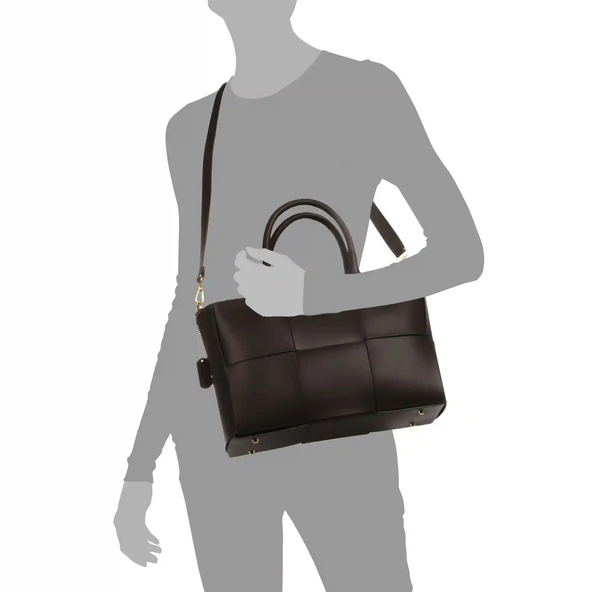 Firenze artegiani Andreis bolso de hombro mujer. Piel auténtica acabado Ruga Última moda