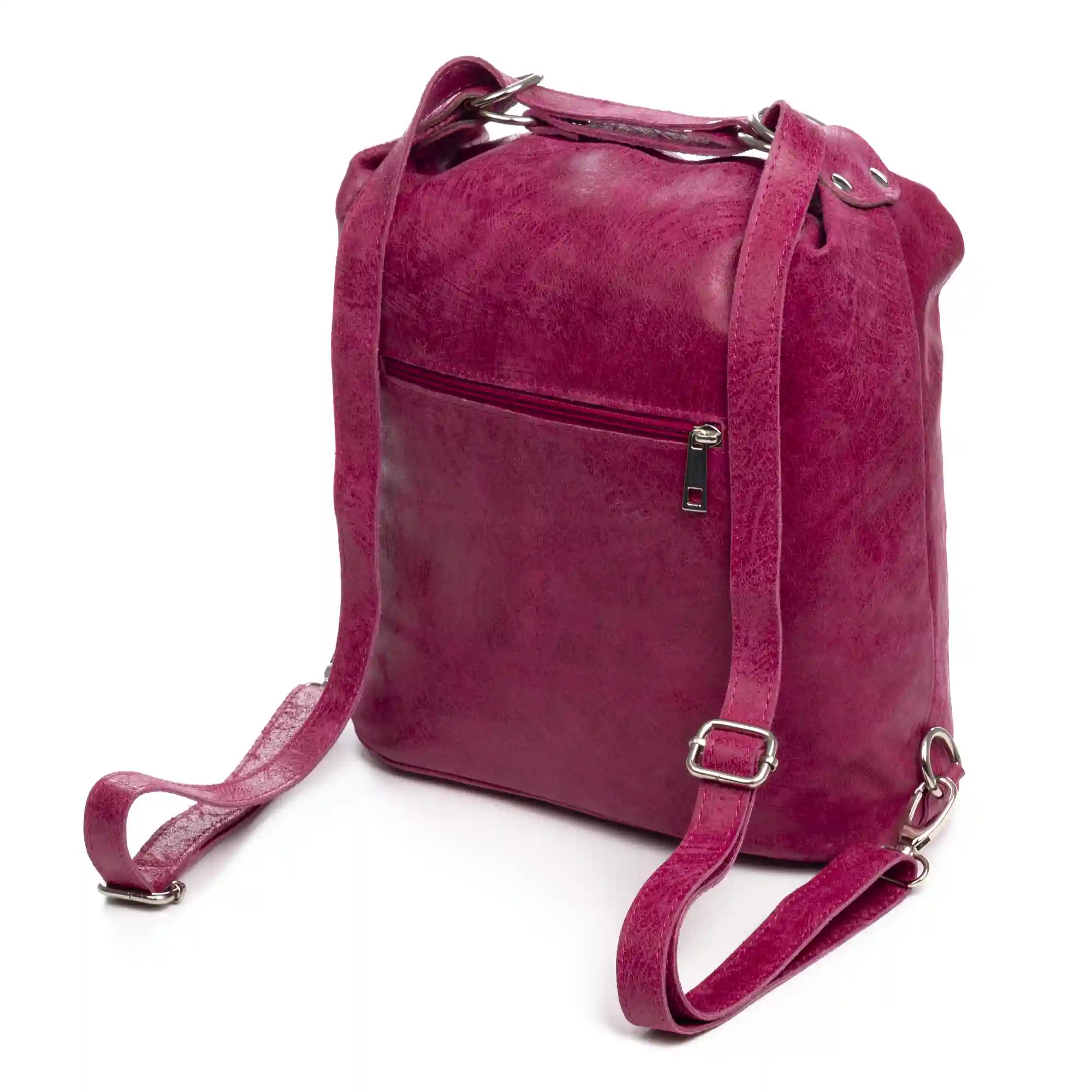 Firenze artegiani Irene Bolso de hombro Mujer. Piel auténtica Gamuza Lavado a la Piedra Ofertas de temporada