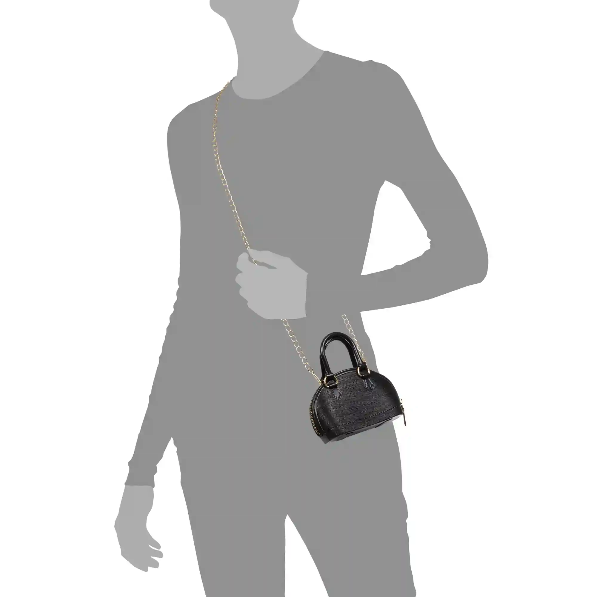 Firenze artegiani Villamagna bolso de mano mini de pvc con cadena para hombro Ofertas especiales