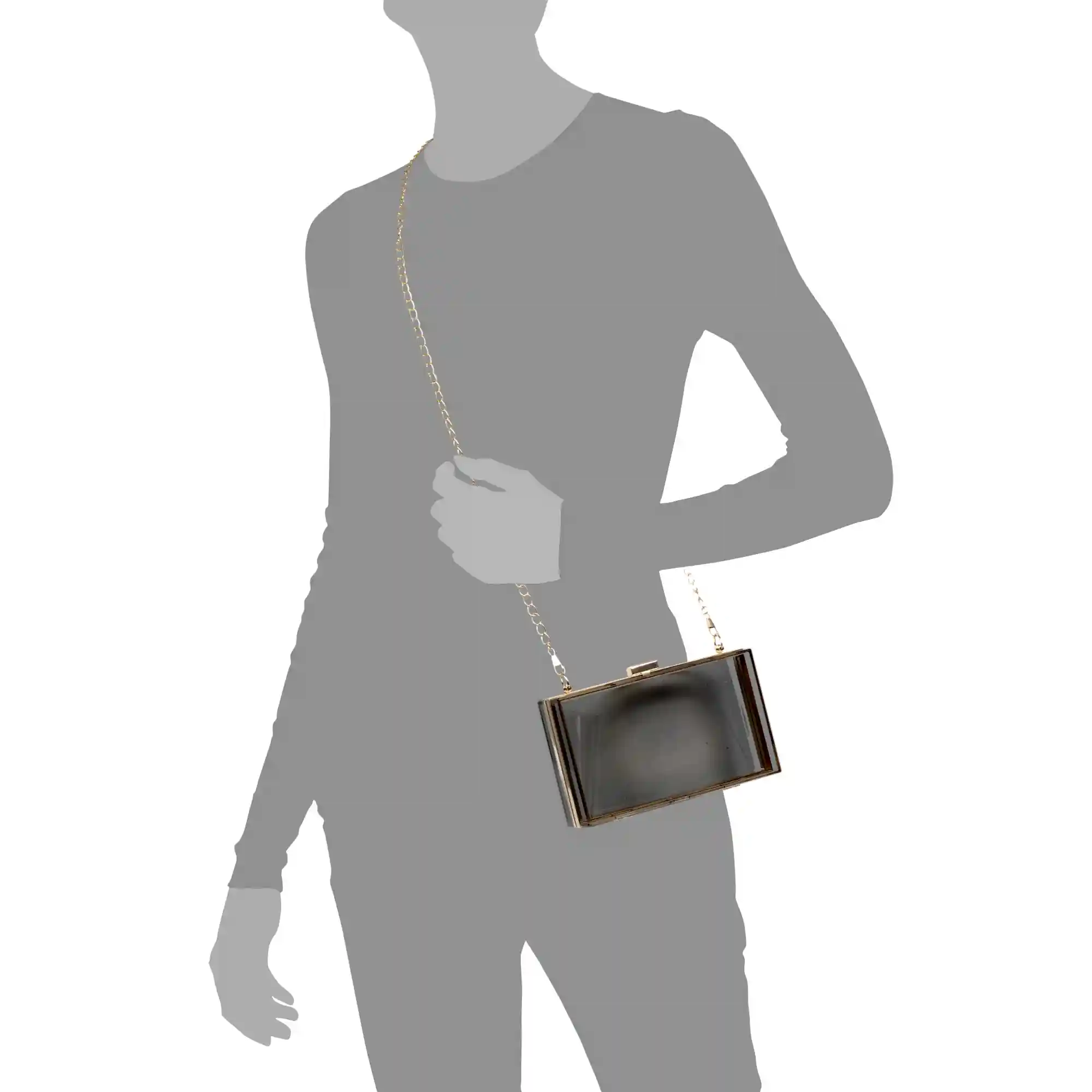 Firenze artegiani Villalfonsina bolso Clutch de mano de metacrilato transparente con cadena Grandes ahorros