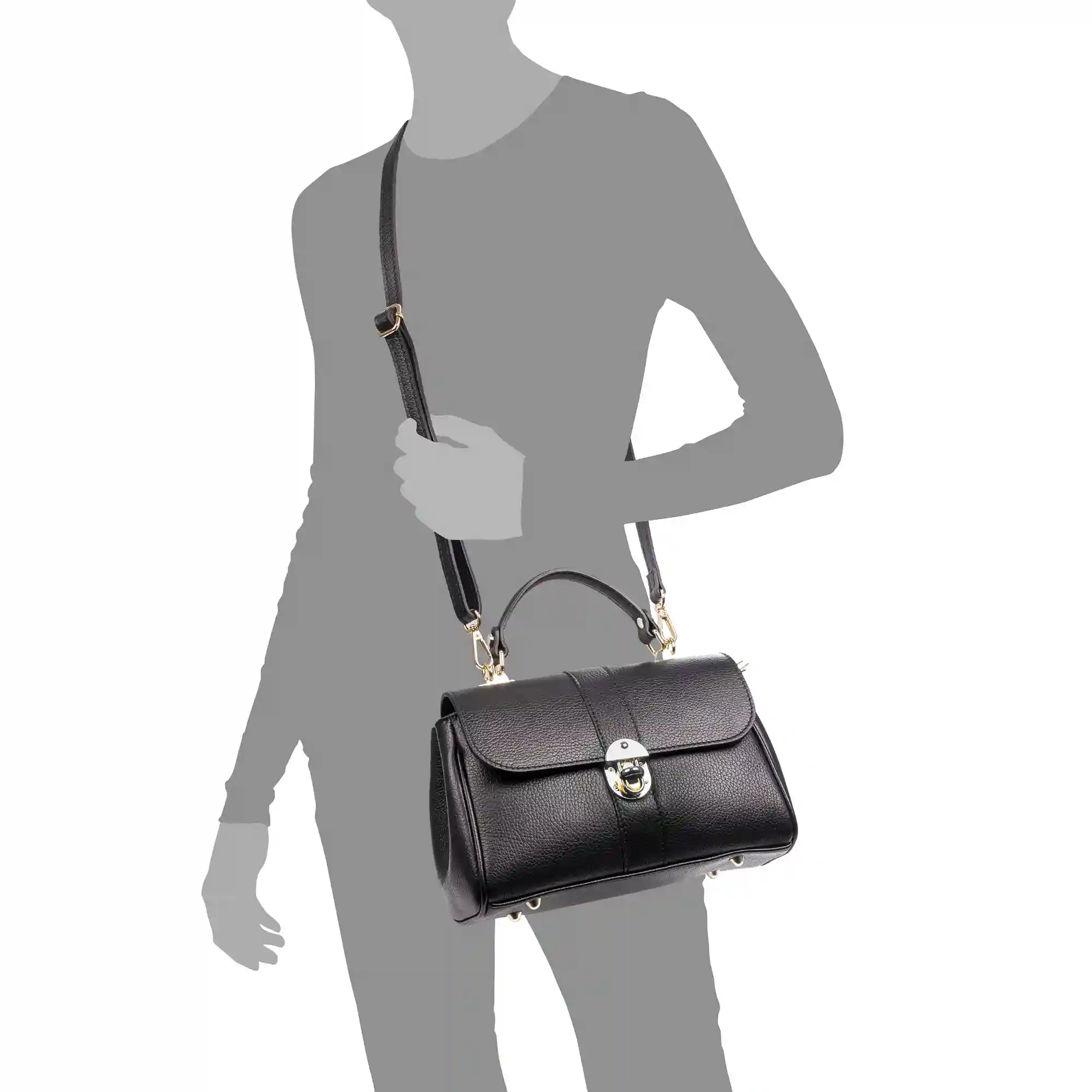 Firenze artegiani Asiago bolso de mano bandolera piel auténtica dollaro. Diseño exclusivo Precio ultrabajo