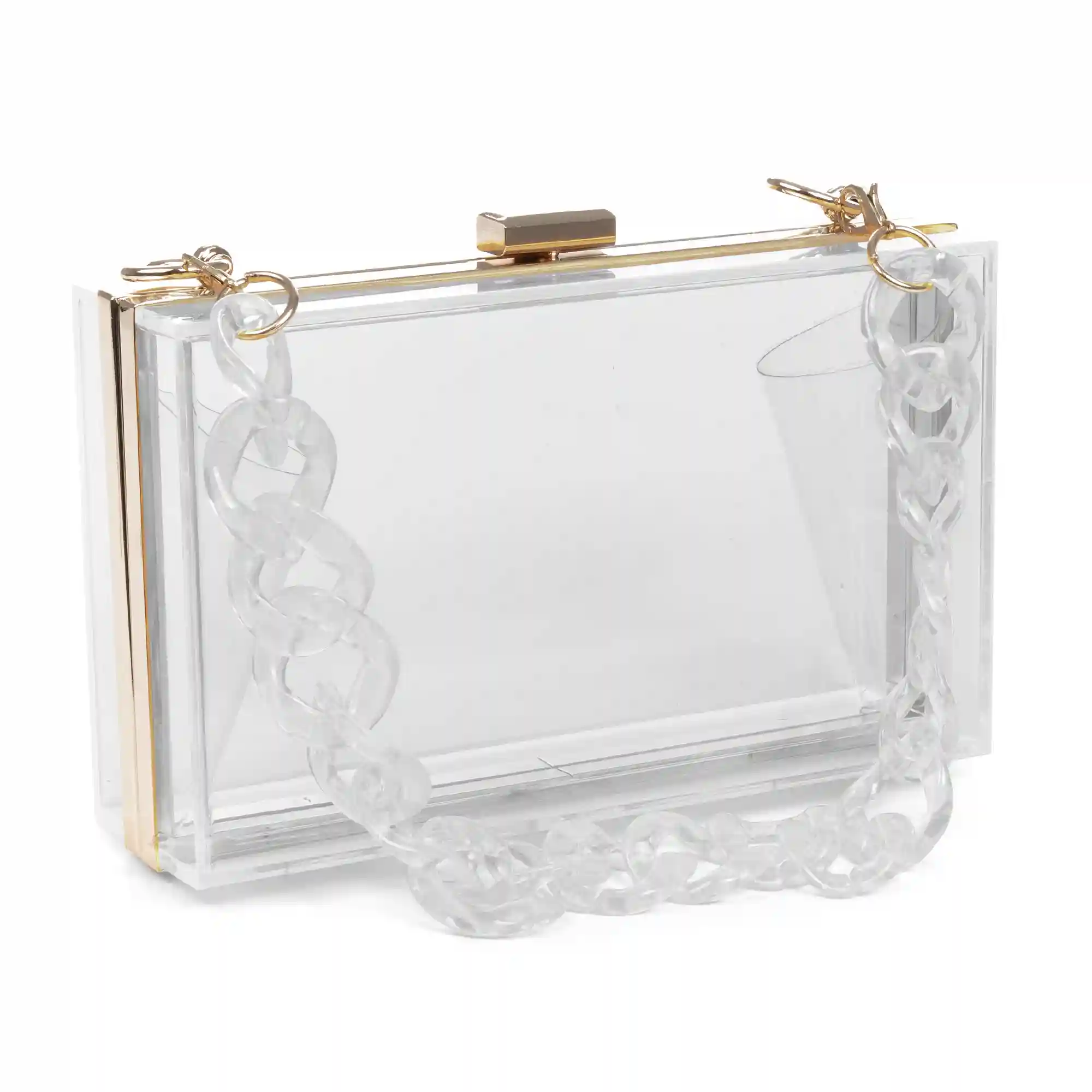 Firenze artegiani Zavattarello bolso clutch de mano de metacrilato transparente Rebajas