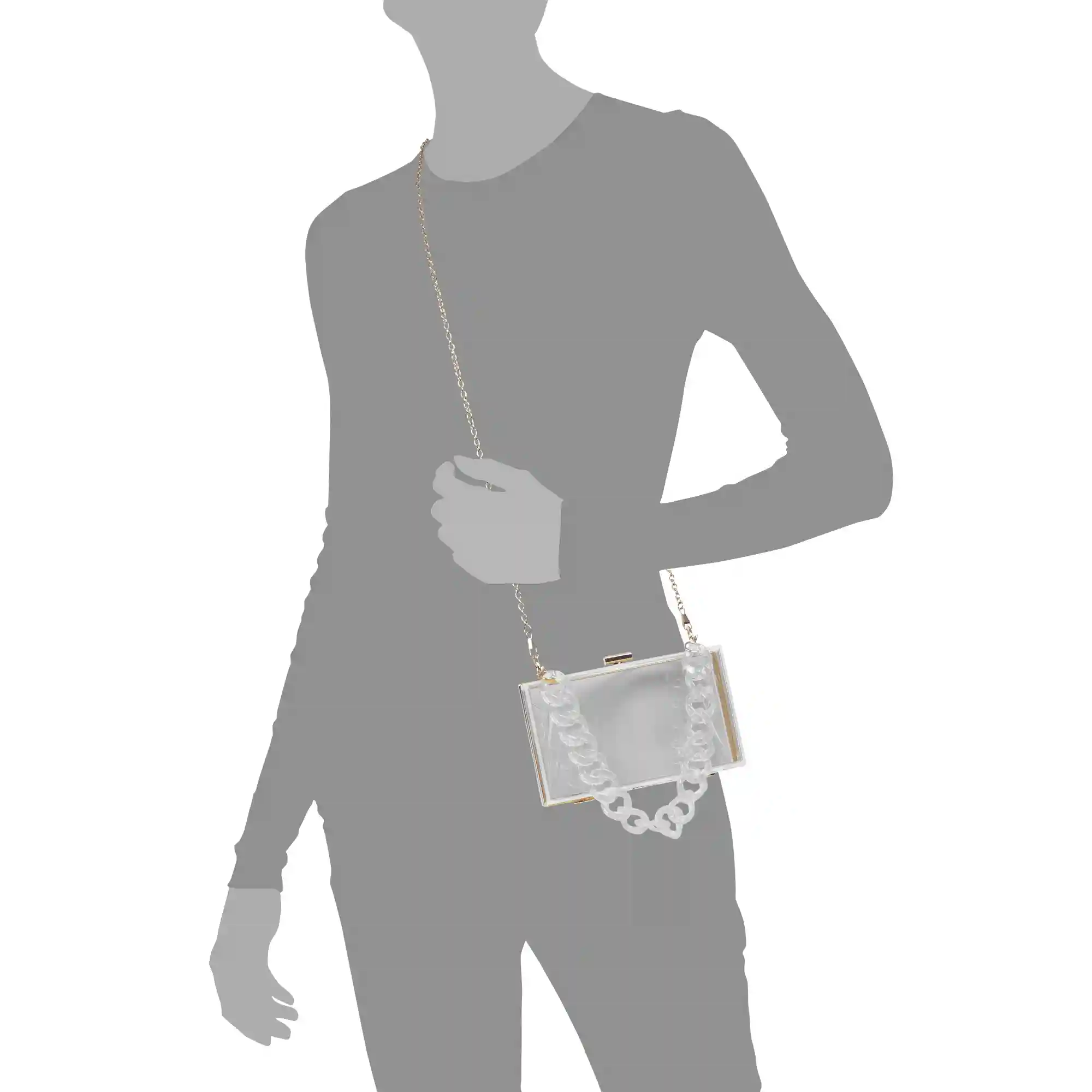 Firenze artegiani Zavattarello bolso clutch de mano de metacrilato transparente Rebajas