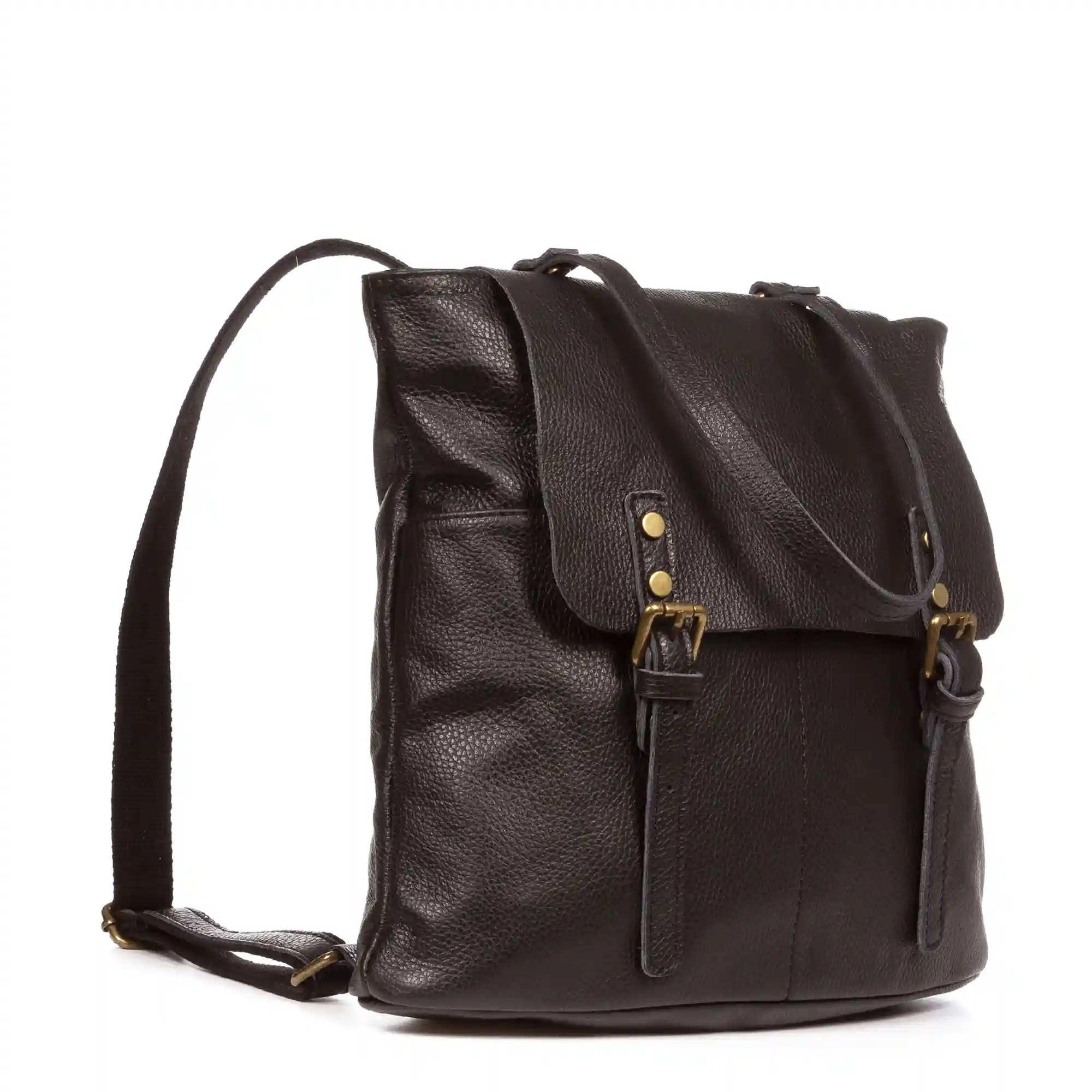 Firenze artegiani Amatre Bolso mochila Mujer. Piel auténtica Dollaro Tienda