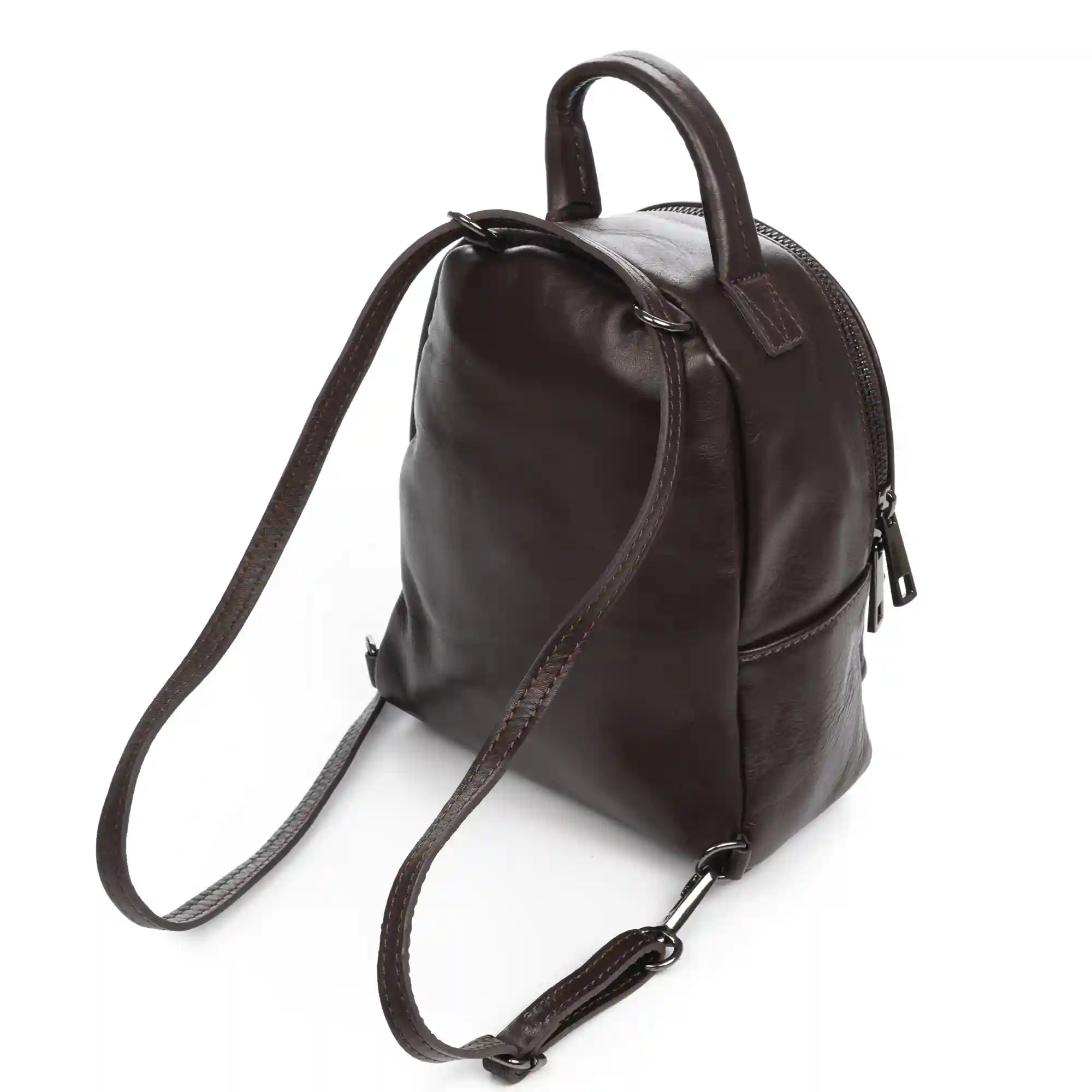 Firenze artegiani Aradeo bolso mochila mujer. Piel auténtica acabado Sauvage Liquidación