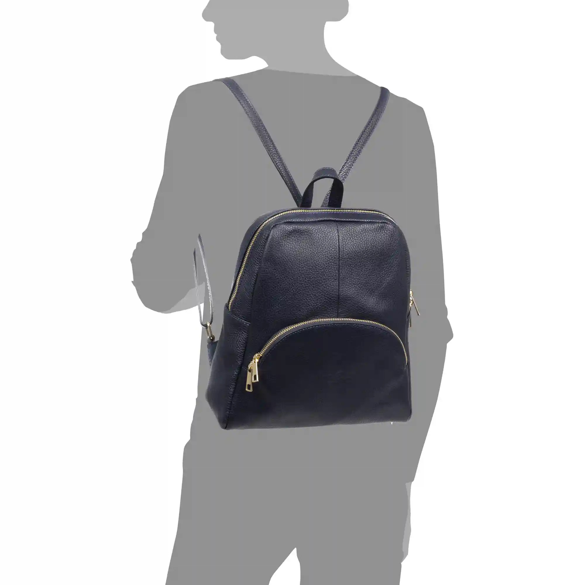 Firenze artegiani Monastier Bolso mochila Mujer. Piel auténtica Dollaro Mejor oferta