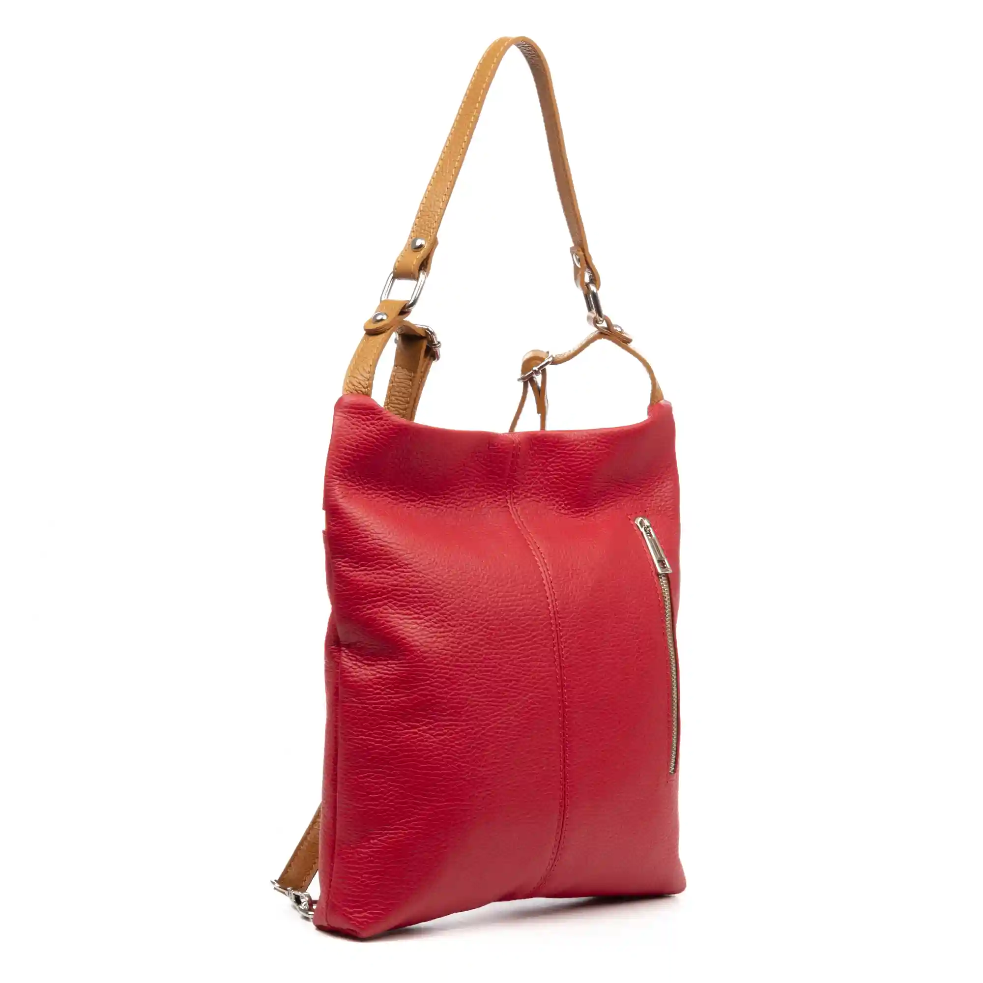 Firenze artegiani Alto bolso mochila y bolso de hombro mujer. Piel auténtica Dollaro Rebajas online