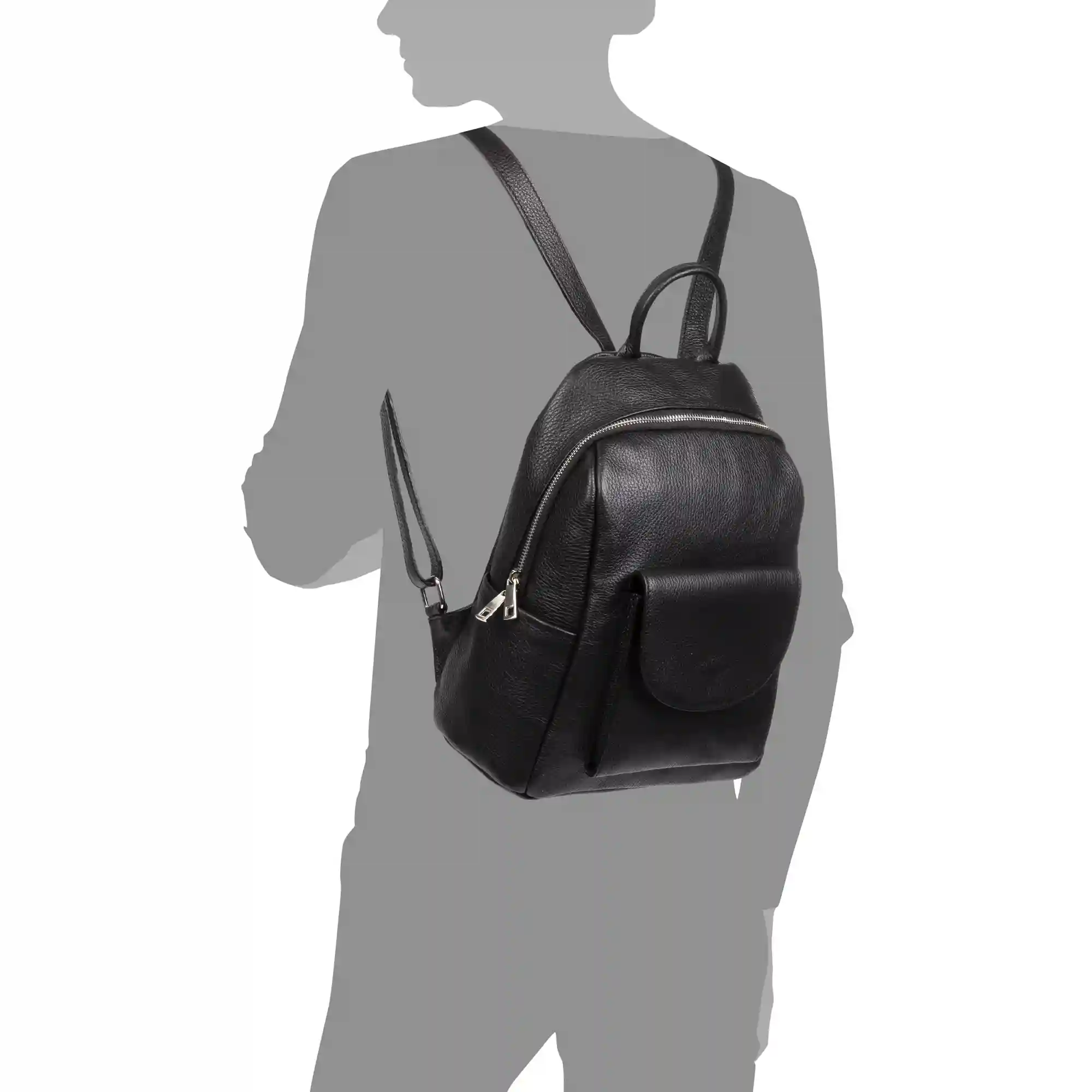 Firenze artegiani Albinea bolso mochila de mujer. Piel auténtica acabado Dollaro Envío gratis