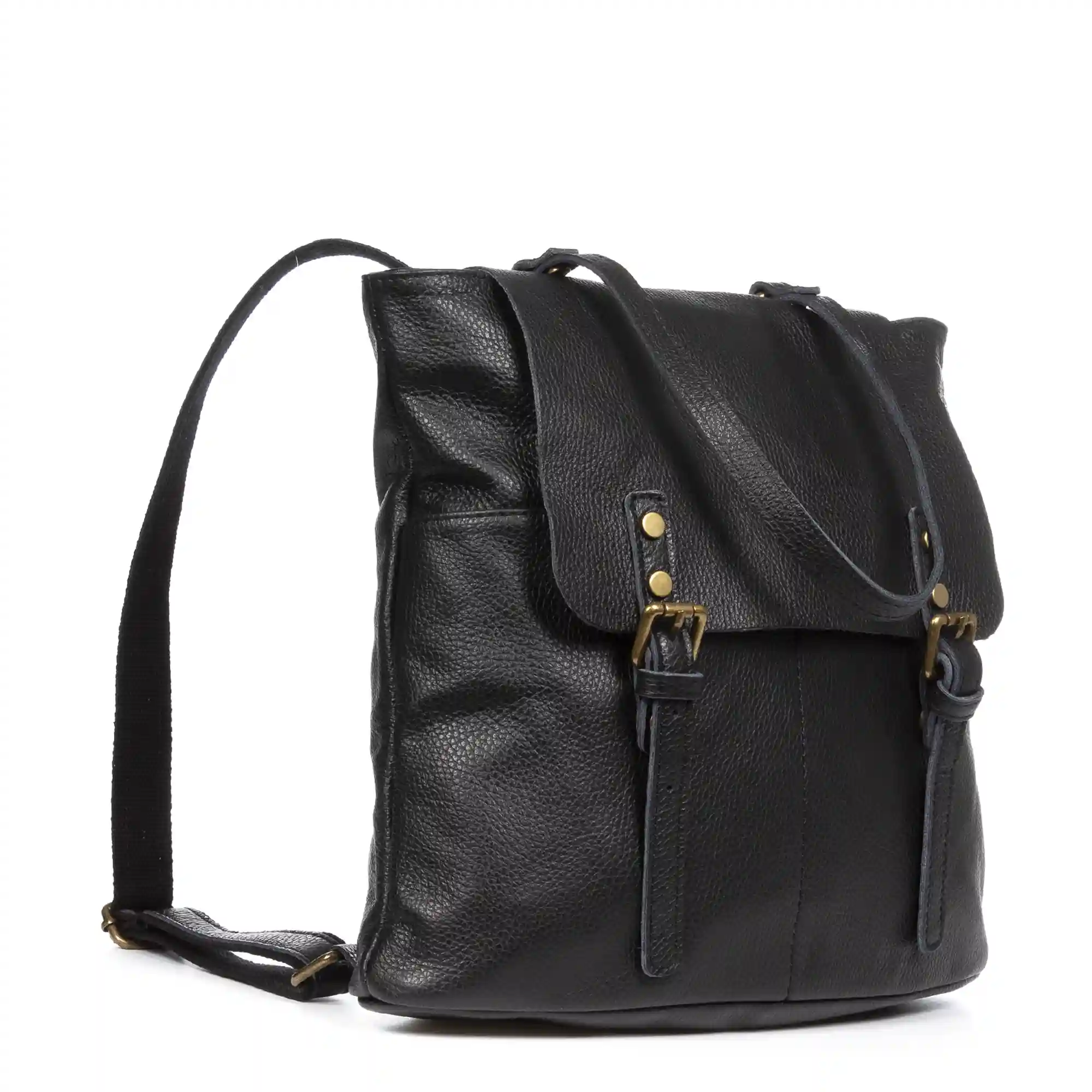 Firenze artegiani Amatre Bolso mochila Mujer. Piel auténtica Dollaro Último día