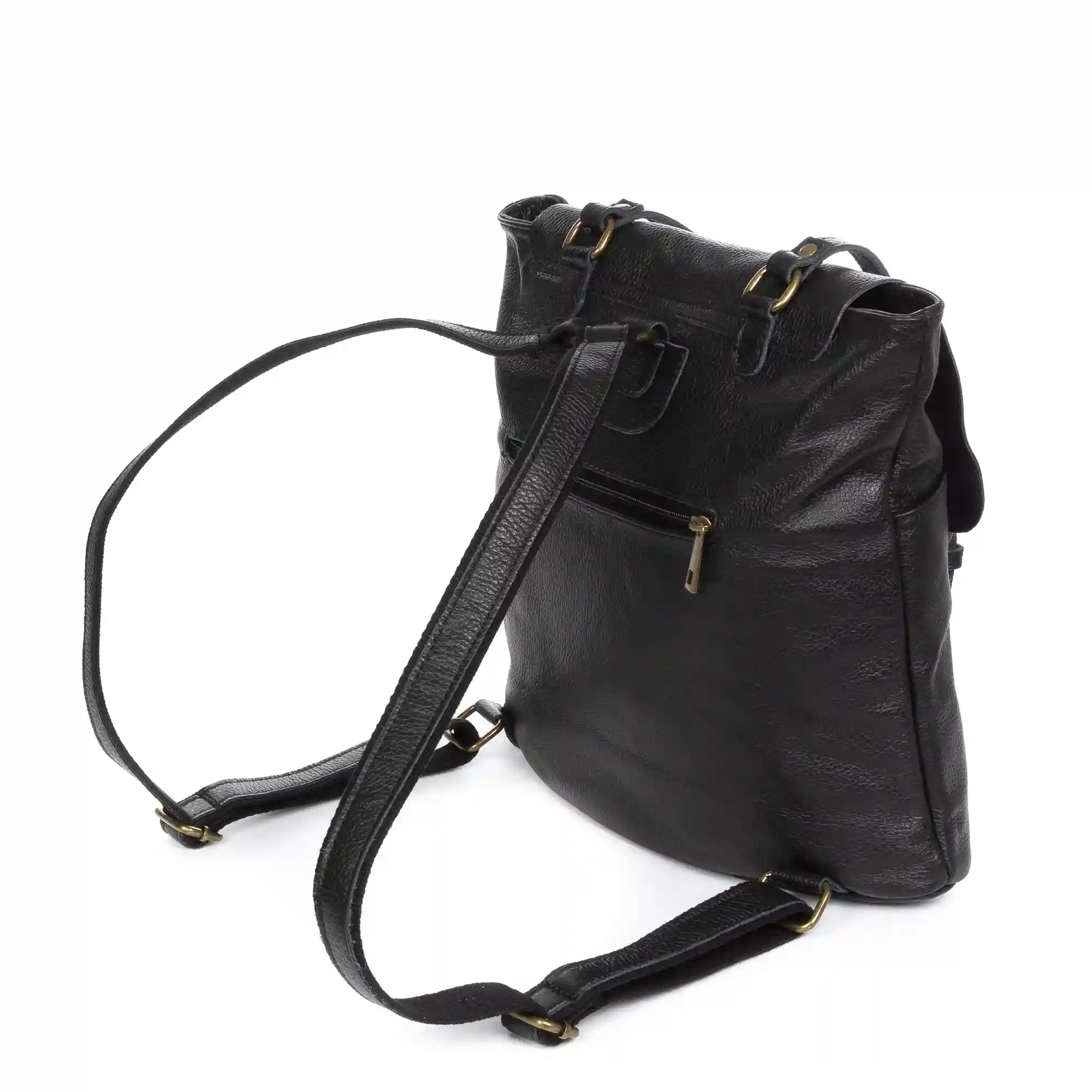 Firenze artegiani Amatre Bolso mochila Mujer. Piel auténtica Dollaro Último día
