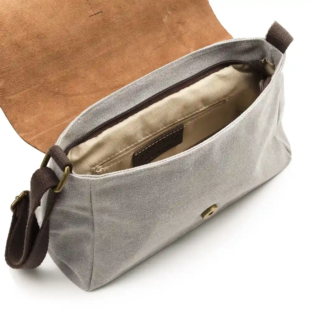 Firenze artegiani Eutalia Bolso Satchel Mujer.Tejido Lona Premium Superdescuento